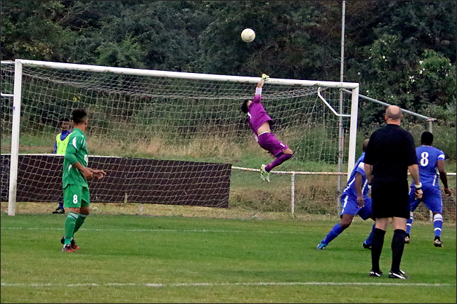Super Save from Jets keeper Rob Partington