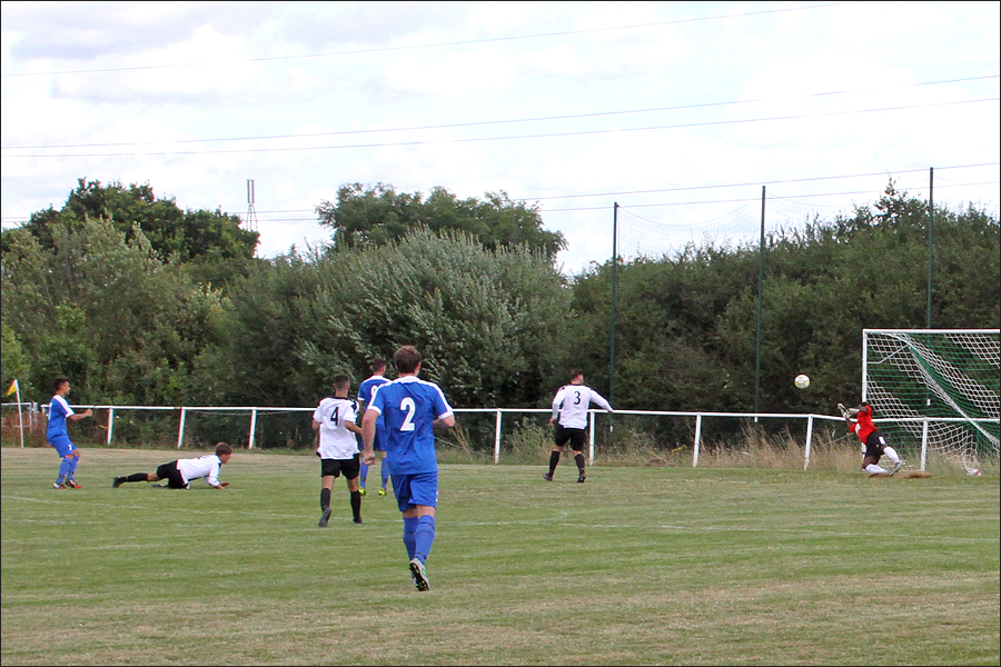 Josh Noyes fires Jets back in front 3-2 just two minutes after Colney had pulled level