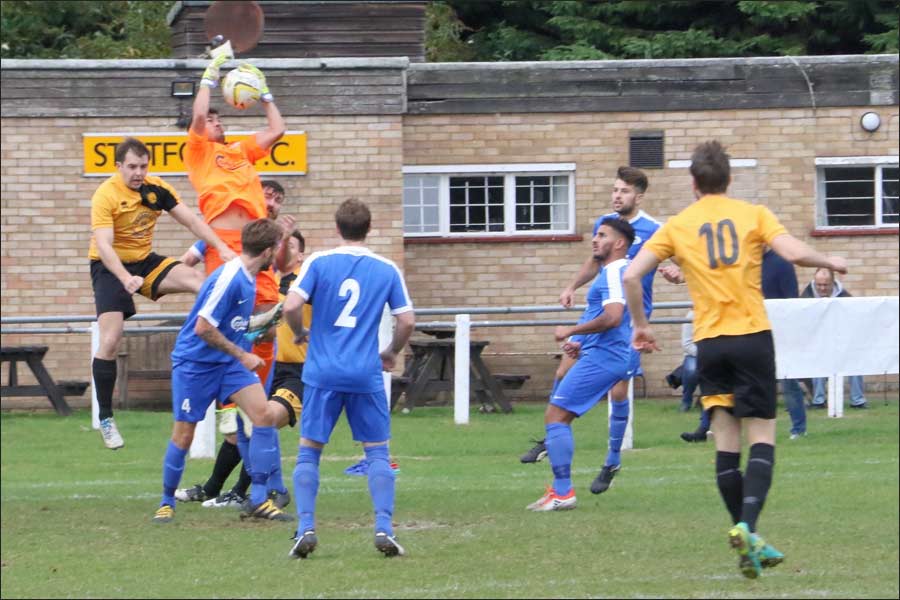 Rob Partington dealt with Stotfold's early pressure superbly