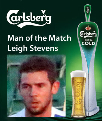 Jets Carlsberg Man of the Match Leigh Stevens