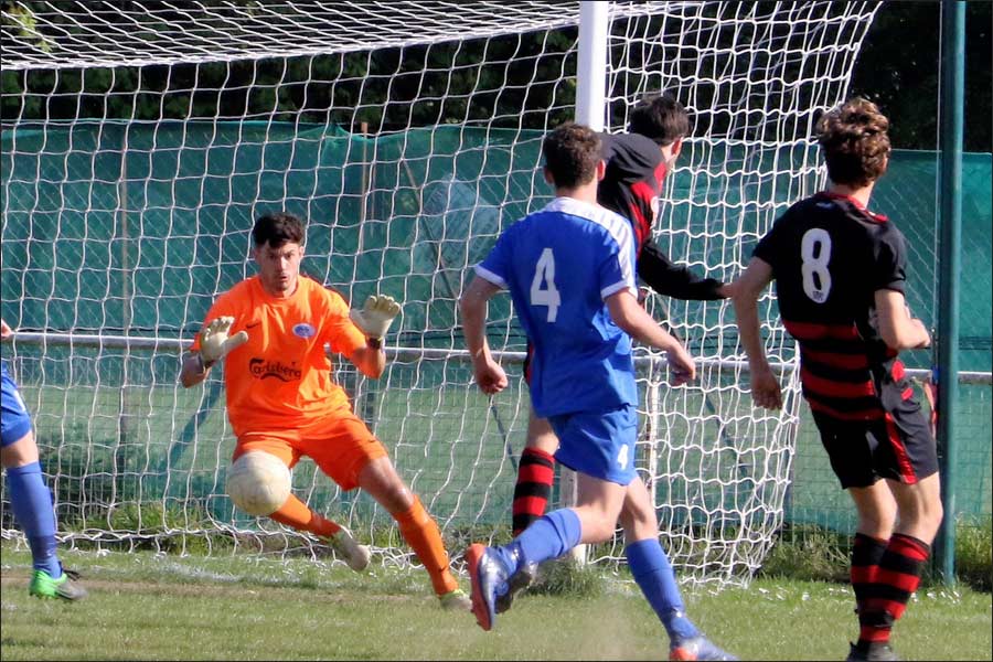 A well worked free-kick brings St Margaretsbury level