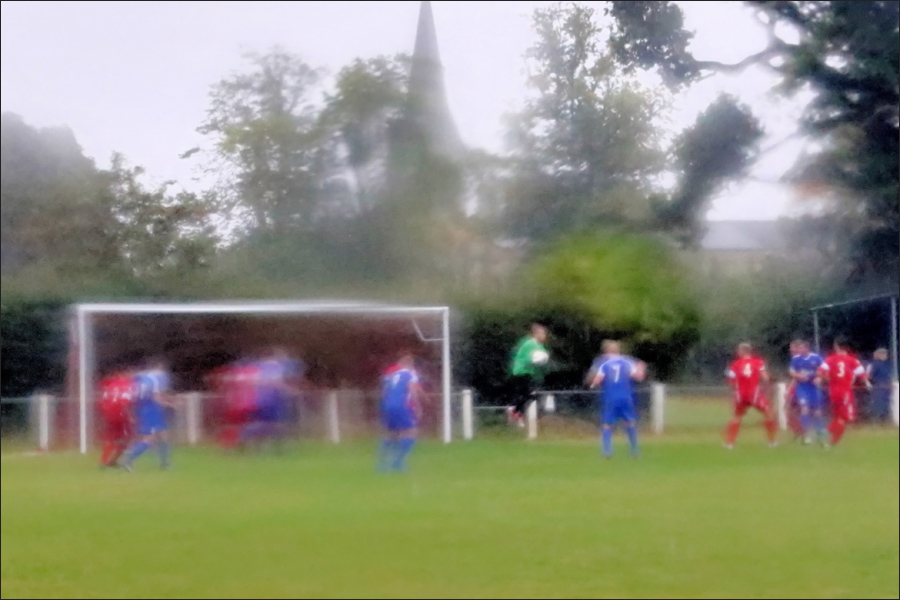 Blurry, wet camera view - may have been the best way to watch