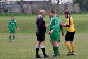 An unusual sight - JD getting told off