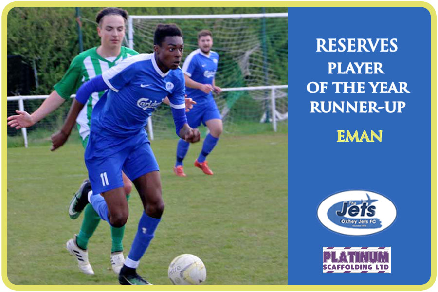 Reserves player of the year runner-up