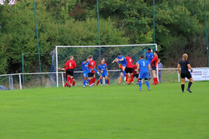 Early attack just wide from Marcus